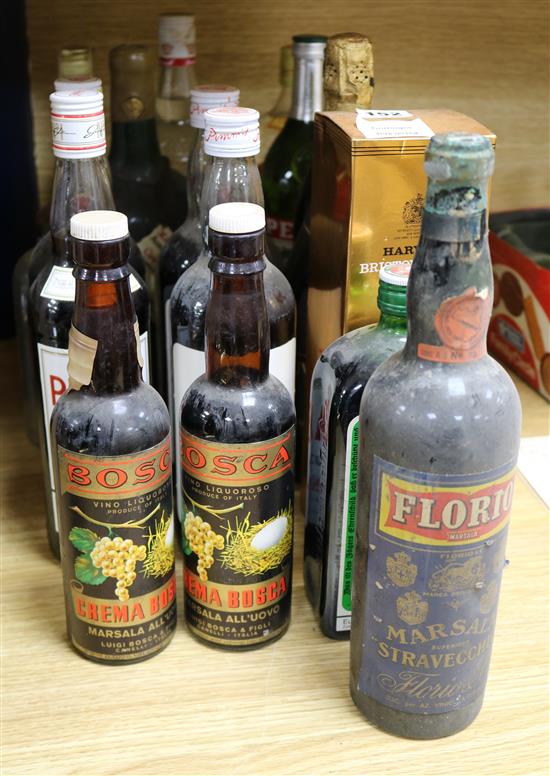 A quantity of Pimms and mixed spirits